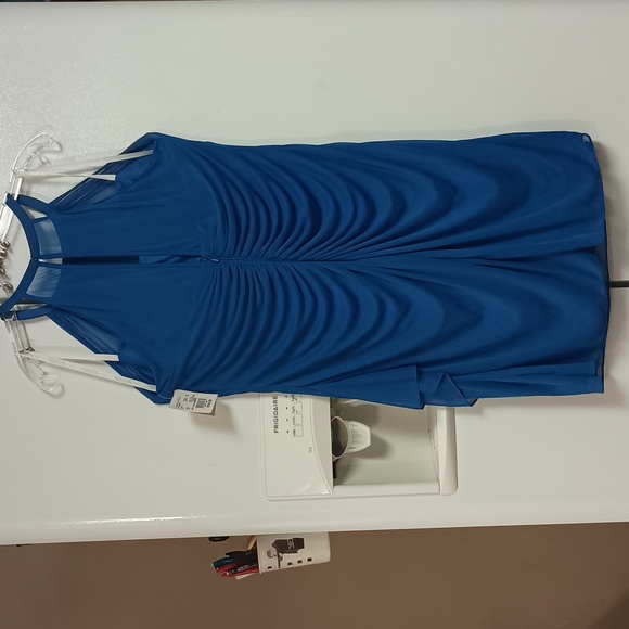 David's Bridal Horizon Blue sleeveless dress women's size 18 NWT - Picture 8 of 14